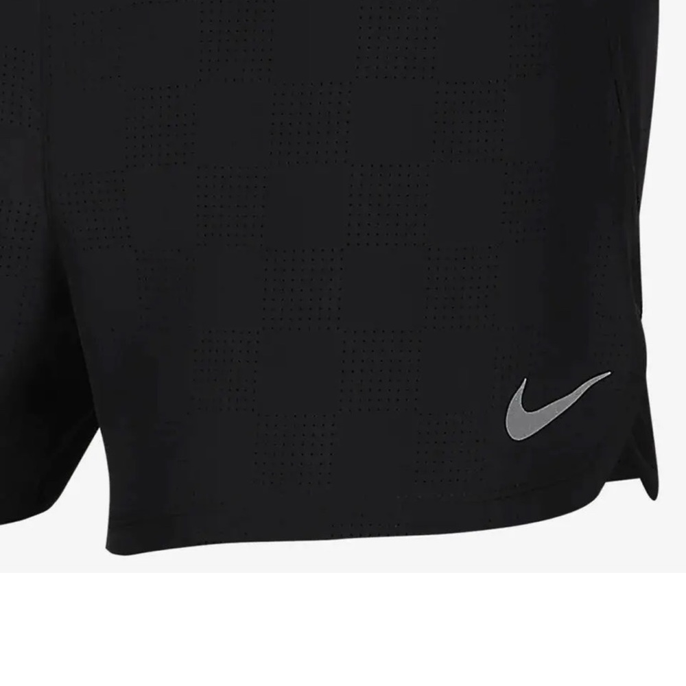 Nike Women's Crew Shorts Black Perforated Woven Fabric Size 2XL - Picture 5 of 13
